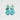 Katerina Psoma Turquoise floral statement earrings