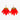 Katerina Psoma gold plated metal earrings with red feathers