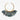 Katerina Psoma Necklace with gold hoop and grey feathers