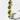 Katerina Psoma gold plated metal bracelet with green crystals