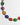 Katerina Psoma short necklace with semiprecious colored stones and crystals