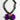 Katerina Psoma short resin necklace in green and violet