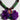 Katerina Psoma short resin necklace in green and violet