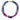 Katerina Psoma Blue short necklace with raffia beads