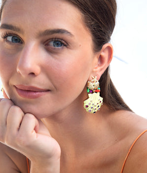 Katerina Psoma Junonia Yellow Earrings