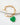Katerina Psoma Chain Bracelet with Green Heart