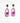 A pair of ornate drop earrings featuring carved light pink floral and ribbon-like details, a central round magenta bead, and oval green stones at the top with small clear accents, shown on a plain white background.
