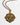 Katerina Psoma gold plated short chain necklace with a charm delete all shit