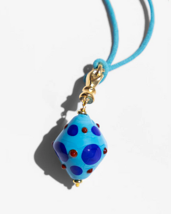 Katerina Psoma Turquoise Murano Cord Necklace