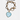 Katerina Psoma Lucy Aqua Marine Heart Bracelet with gold plated chain