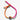 Katerina Psoma Neon pink and orange bracelet with gold accents
