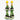 Katerina Psoma Pair of beaded earrings with yellow tops, green, black, and white beads