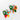 Katerina Psoma Colorful hoop earrings with floral and fruit designs