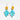 Katerina Psoma Turquoise Howlite Dangle Earrings