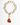 Katerina Psoma Gold chain necklace with an amber pendant