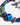 Katerina Psoma Blue Short Necklace with murano and trade beads