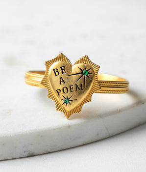 be a poem metal bracelet