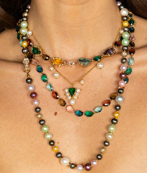 Albia Necklace with Fancy Pearls