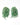 Katerina Posma Flamenco earrings — green sequin fringe on a lace-pattern clip disc