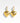 Katerina Psoma Heart gold plated metal hoops