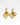 Katerina Psoma Heart gold plated metal hoops