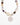 The flower detail in the Katerina Psoma Gemma necklace — hand-wired amethyst, smoky quartz, citrine and crystal quartz beads with a carved rose quartz flower pendant