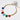 Katerina Psoma Amalia Multicolor Short Necklace with Murano and gold plated metal beads