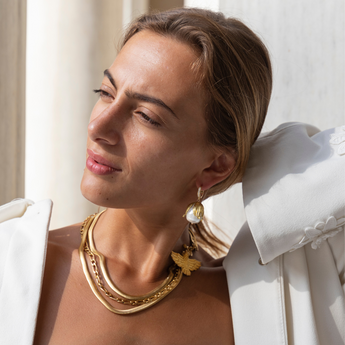 Katerina Psoma Short Triple Vintage Chain Necklace
