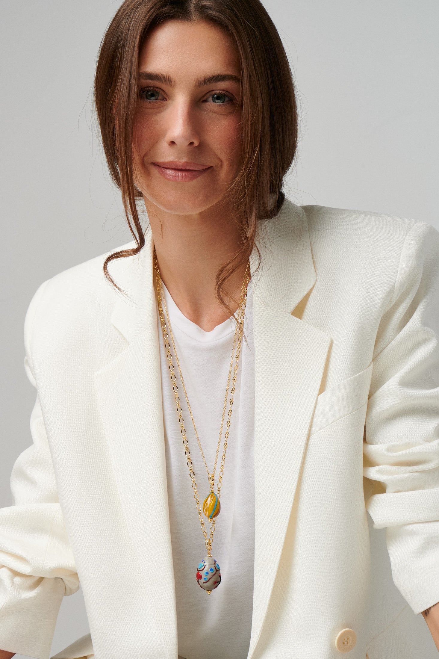 Katerina Psoma Big Beige Murano Egg