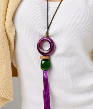 Katerina Psoma Gaia Long Tassel Necklace