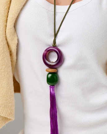 Katerina Psoma Gaia Long Tassel Necklace