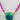 Katerina Psoma Venus Green Shell Short Necklace with magenta cord