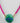 Katerina Psoma Venus Green Shell Short Necklace with magenta cord