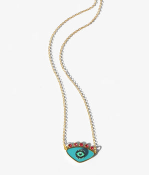 Turquoise Evil Eye Necklace