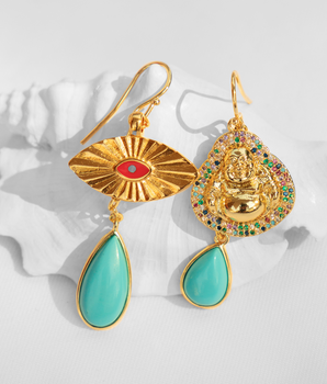 Katerina Psoma Aylin Unmatched Charm Earrings
