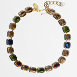 Katerina Psoma short necklace with coloured crystals