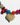 Katerina Psoma Memphis Necklace with Metal Heart and multicolor beads