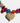 Katerina Psoma Memphis Necklace with Metal Heart and multicolor beads
