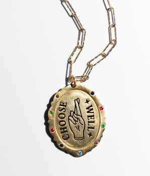 Choose Well Multicolor Pendant Necklace