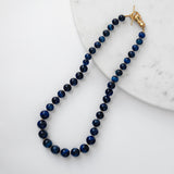  Blue Necklace katerina Psoma gold plated closure
