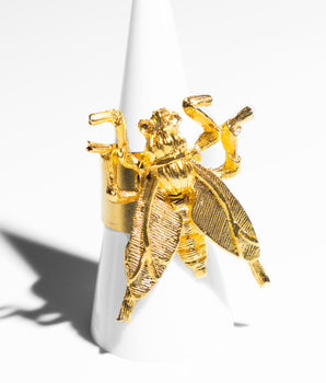 Wasp Gold Plated Ring