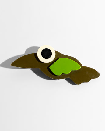 Katerina Psoma Memphis Green Brooch