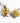 Gold plated bee stud earrings Katerina Psoma