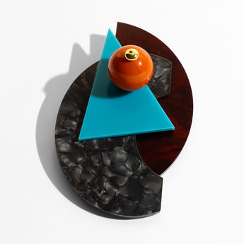 Katerina psoma colorful acrylic brooch