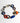 Katerina Psoma Colorful short necklace with geometric links 