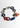 Katerina Psoma Colorful short necklace with geometric links 