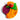 Katerina psoma colorful acrylic brooch