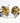 Katerina Psoma Rose Flower and Bee Metal Stud Earrings