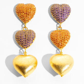 Katerina Psoma Amore Orange Stud Earrings