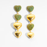 Katerina Psoma Amore Green Stud Earrings
